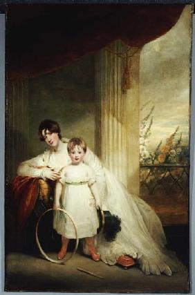 portrait de Madame Grenfell avec leur fils