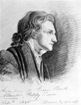 Self Portrait, 1826 (pencil on paper) à John James Audubon