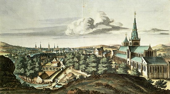 Prospect of the Town of Glasgow from the North East à John Slezer