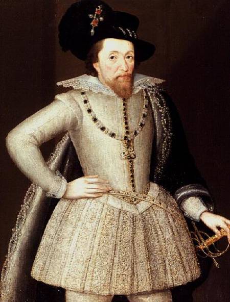 James I, half-length portrait à John l'Ancien Decritz