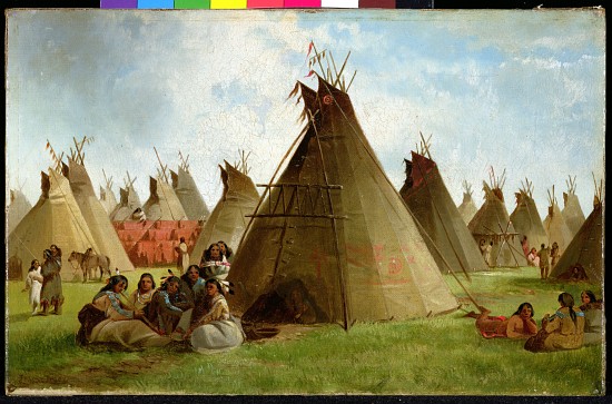 Prairie Indian Encampment à John Mix Stanley