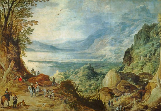 Landscape with Sea and Mountains à Joos de Momper