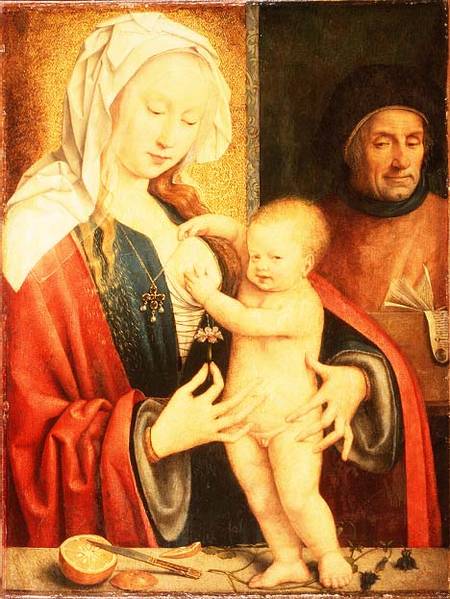 The Holy Family à Joos van Cleve (alias van der Breke)