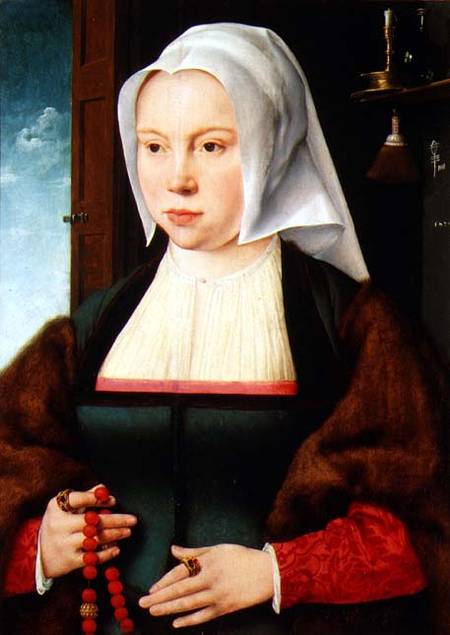 Portrait of an Unknown Lady à Joos van Cleve (alias van der Breke)