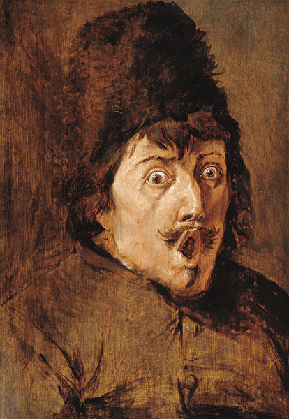 Caricature - Joos van Craesbeeck en reproduction imprimée ou copie peinte à  l\'huile sur toile