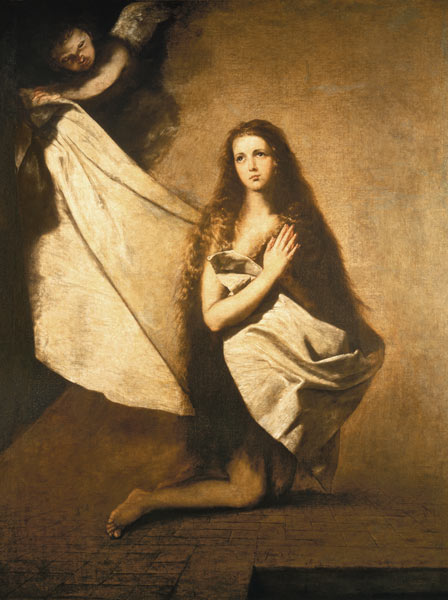 Ribera, Saint Agnes in prison à José (ou Jusepe) de Ribera
