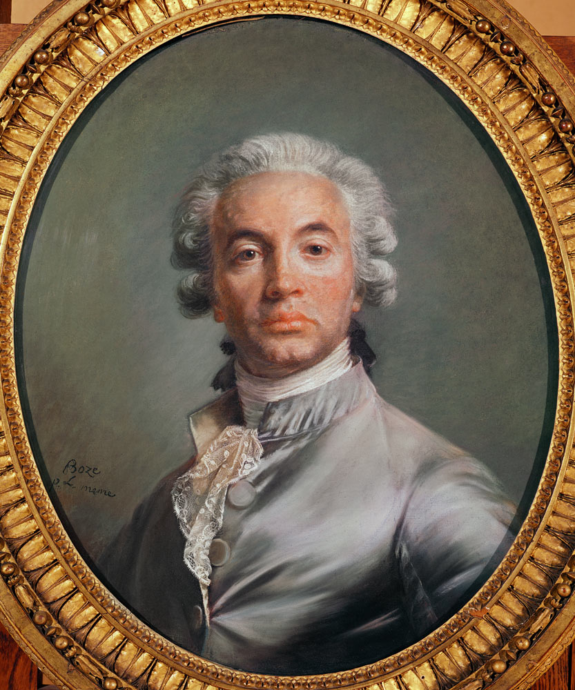 Self portrait (pastel on blue paper) à Joseph Boze