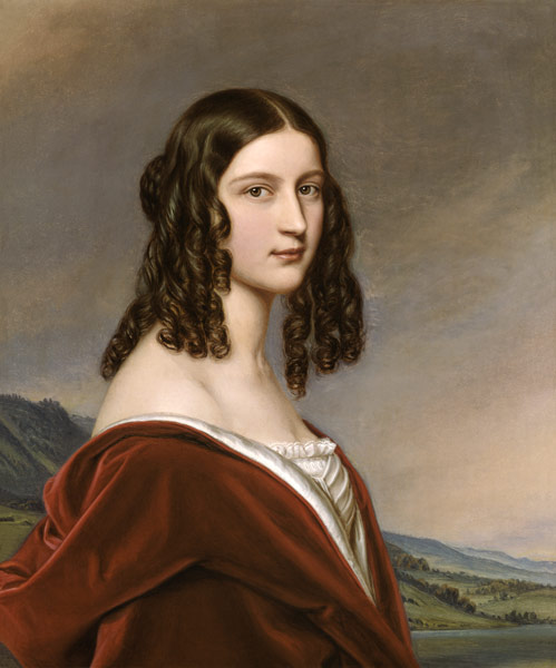 portrait de Friederike Freifrau von Gumppenberg Schoenheiten -Galerie du roi Louis I  de Bavière à Joseph Karl Stieler