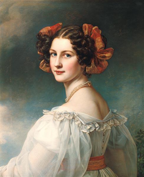 Portrait d'Auguste Hilber, née Strobl, issu de la galerie du roi Ludwig I de Bavière