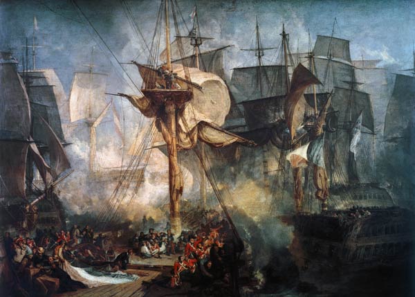 La bataille de Trafalgar à William Turner