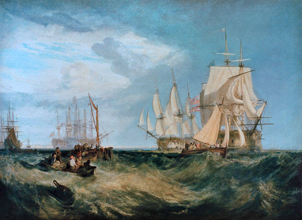 l'équipage de bateau prend une ancre à William Turner