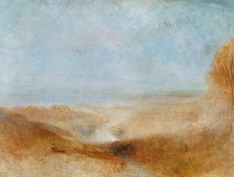 Landscape with a River and a Bay in the Distance à William Turner