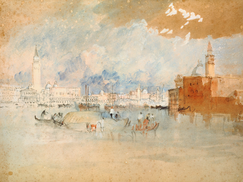 Venise, vu  de la lagune à William Turner
