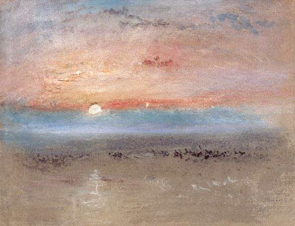 Le coucher de soleil à William Turner