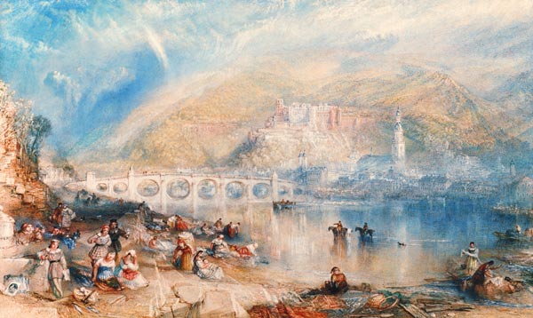 Heidelberg avec l’arc en ciel à William Turner