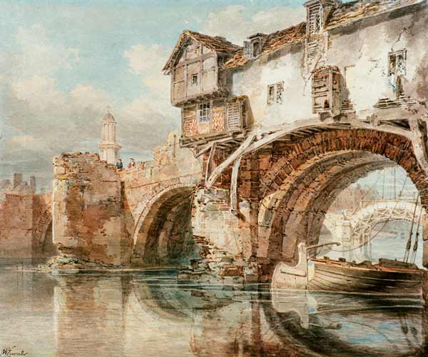 W.Turner, Old Welsh Bridge in Shrewsbury à William Turner