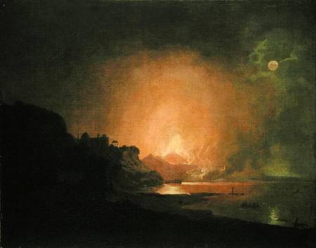 The Eruption of Mount Vesuvius à Joseph Wright of Derby