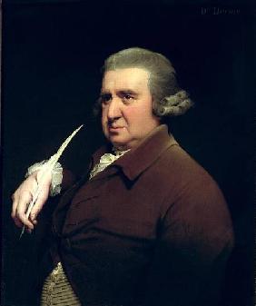 Portrait of Dr Erasmus Darwin (1731-1802) scientist, inventor and poet, grandfather of Charles Darwi