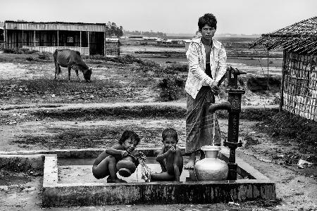 In a rohingya refugee camp - Bangladesh