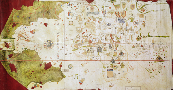 Mappa Mundi, 1502 (gouache and pen & ink on paper) à Juan de la Cosa