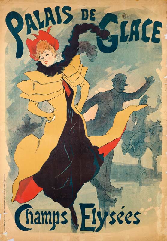 Affiche vintage du Palais des Glaces à Jules Chéret