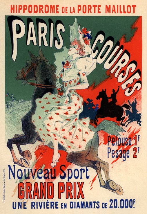 Hippodrome. Paris Courses (Poster) à Jules Chéret