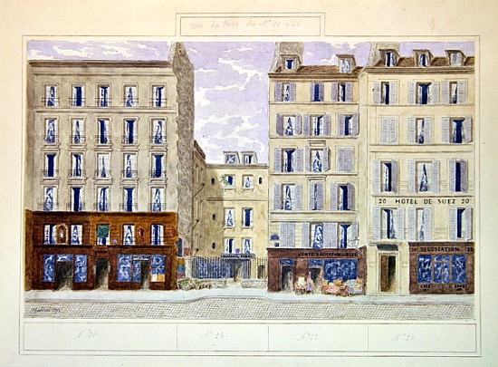 2o.20 to No.26 rue du Four, Paris, France à Jules Gaildrau