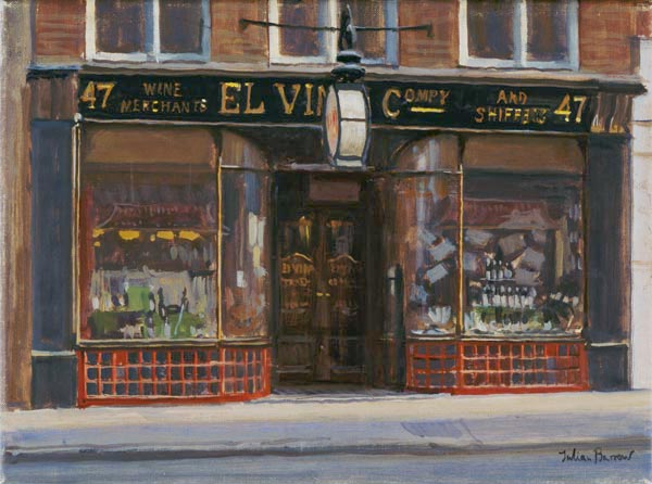 El Vino''s, Fleet Street (oil on canvas)  à Julian  Barrow