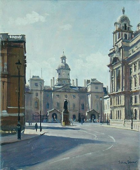 Horseguards from Whitehall (oil on canvas)  à Julian  Barrow