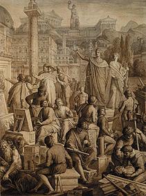 Louis I  nomme les artistes allemands demeurant à Rome à Munich