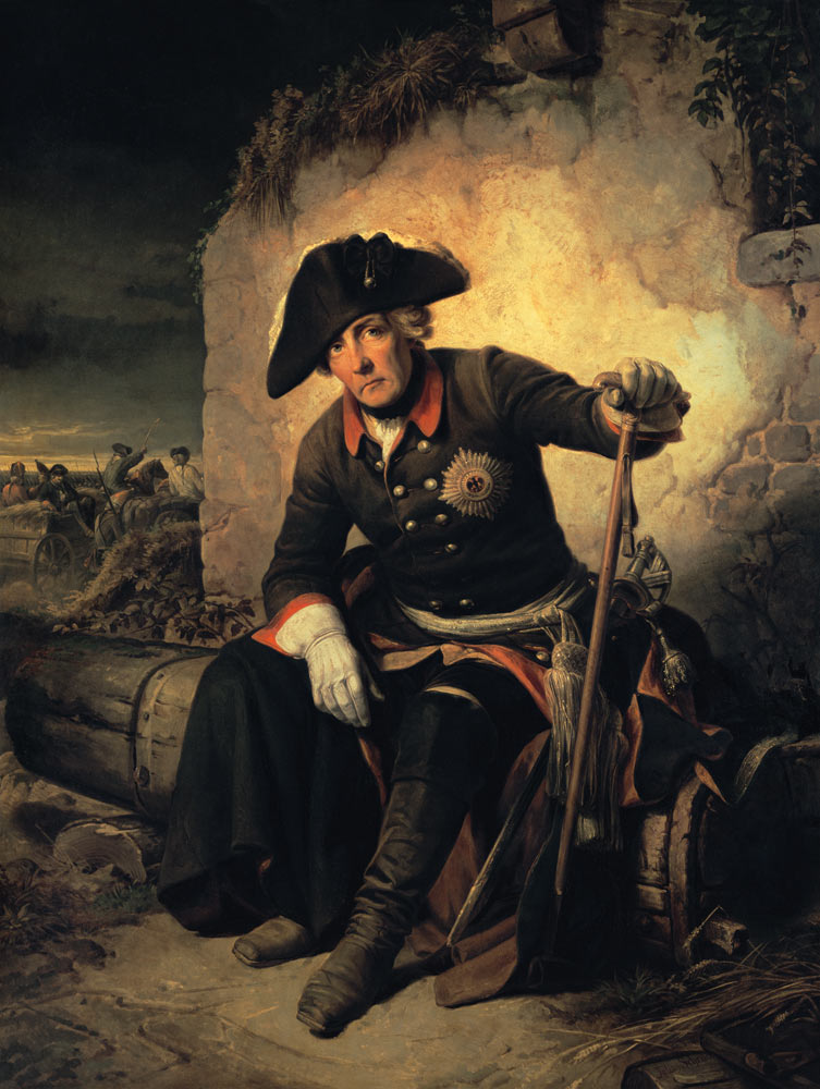 Friedrich II  après la bataille de Kolin à Julius Schrader