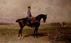 Empereur Franz Joseph I  d'Autriche à cheval