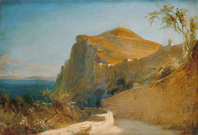 Rock of Tiberius, Capri à Carl Eduard Ferdinand Blechen