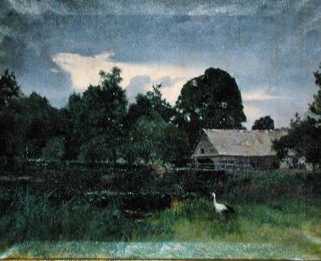 Landscape with a Stork à Kasimir Alchimowicz