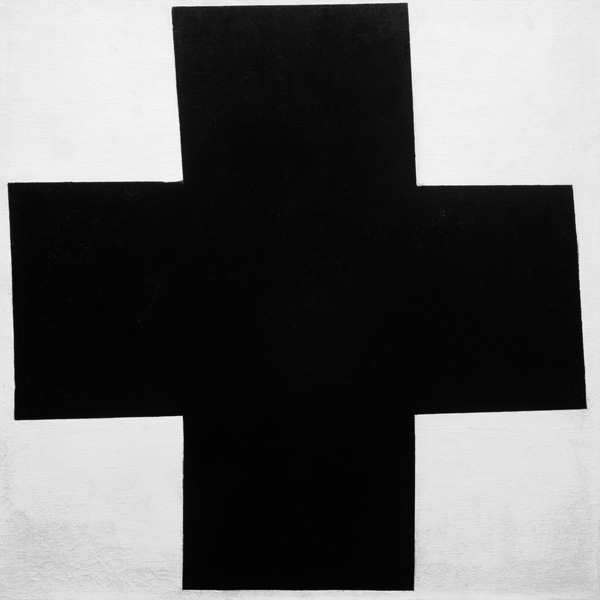 La croix noire. à Kasimir Severinovich Malewitsch