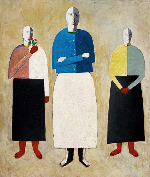 Malevich / Three Girls / 1928/32 à Kasimir Severinovich Malewitsch