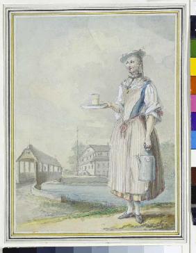 Jeune femme en costume de Zuger