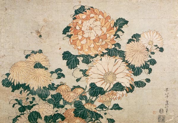 Chrysanthemums à Katsushika Hokusai