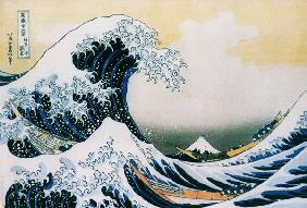 La vague - de la série des 36 vues du Fujiyama - Katsushika Hokusai