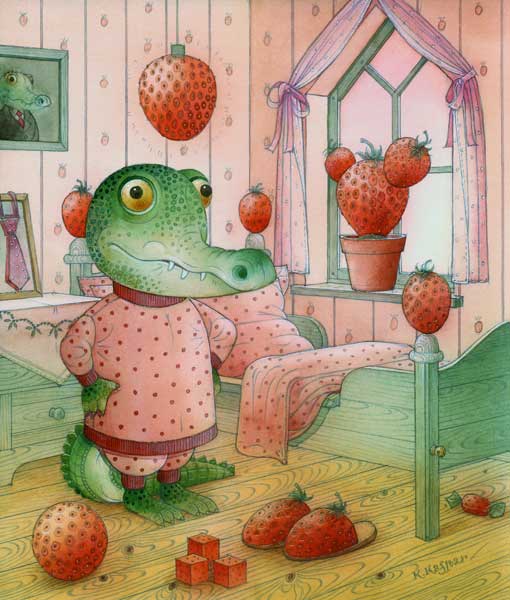 Strawberry Day, 2006 (w/c on paper)  à  Kestutis  Kasparavicius