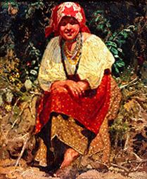 Jeune fille de Biélorussie (étude de la peinture Anushka   )