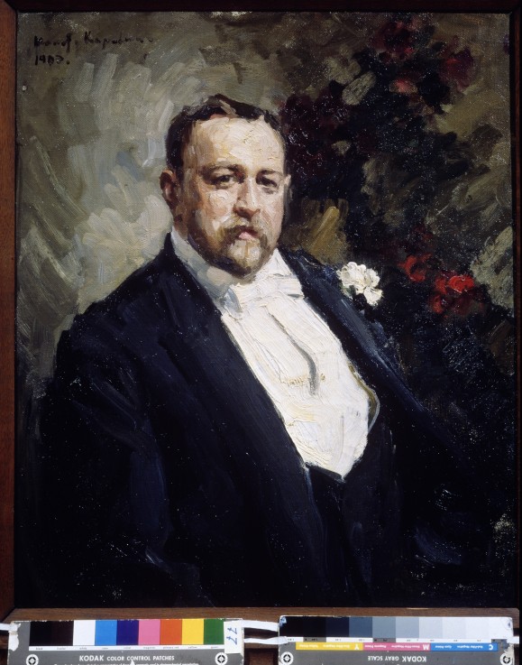 Portrait of the collector Ivan A. Morozov (1871-1921) à Konstantin Alexejewitsch Korowin