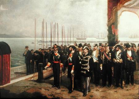 Embarkation of Amadeo I (1845-90) of Savoy for Spain à L. Alvarez