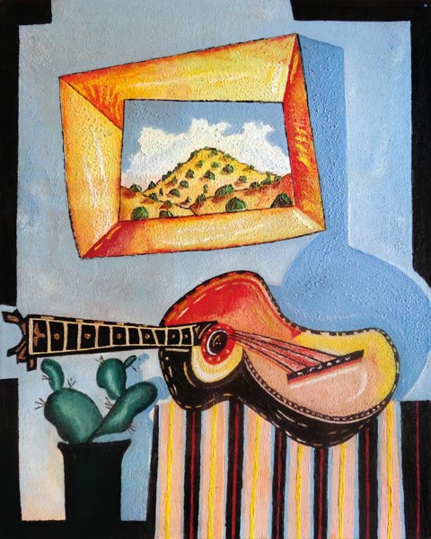 Gitarre und Kaktus à Peter Lanzinger