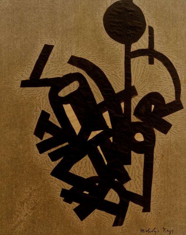 Ohne Titel (Collage mit R)  à László Moholy-Nagy