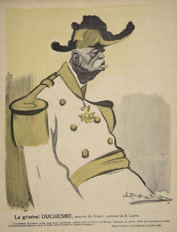 General Duchesne, member of the War Council, illustration from Lassiette au Beurre: Nos Generaux, 12 à Leal de Camara
