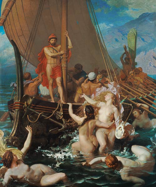 Ulysses and the Sirens à Leon-Auguste-Adolphe Belly