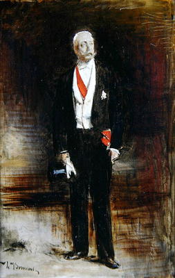 Study for the portrait of Felix Faure (oil on canvas) à Leon Joseph Florentin Bonnat