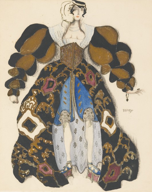 Costume design for the Ballet "La Légende de Joseph" by R. Strauss à Leon Nikolajewitsch Bakst