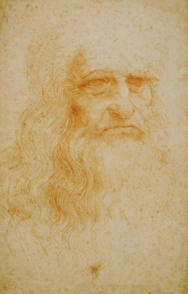 Autoportrait, c.1512 à Léonard de Vinci